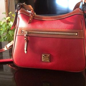 Dooney & Bourne red handbag.